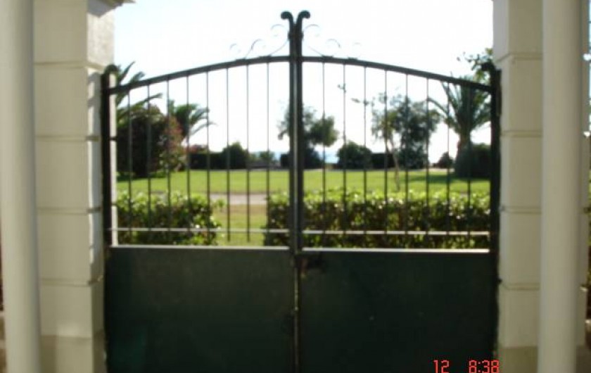 Location de vacances - Chalet à Argelès-sur-Mer - portail vers plage