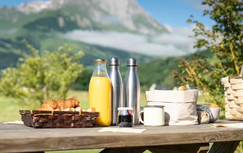 Location de vacances - Chalet à Aucun - Petit déjeuner - Azun Nature