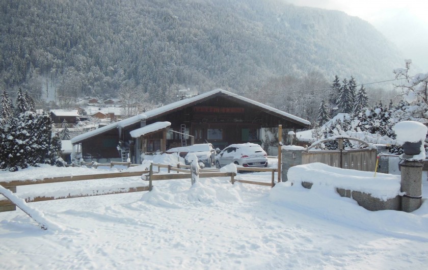 Location de vacances - Appartement à Saint-Gervais-les-Bains - arrivée au chalet