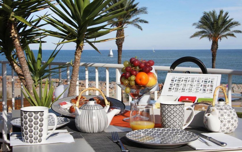 Location de vacances - Appartement à Saint-Cyprien Plage - Petit-déjeuner