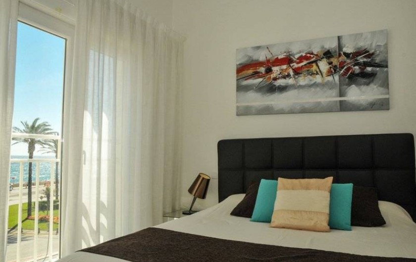Location de vacances - Appartement à Saint-Cyprien Plage - Duplex, Chambre -  lit double 160