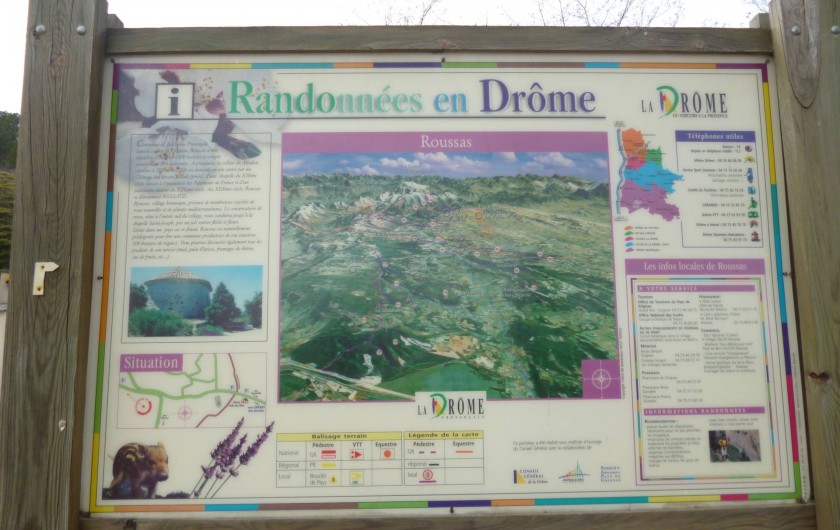 Possibilité de randonnées dans la Drôme