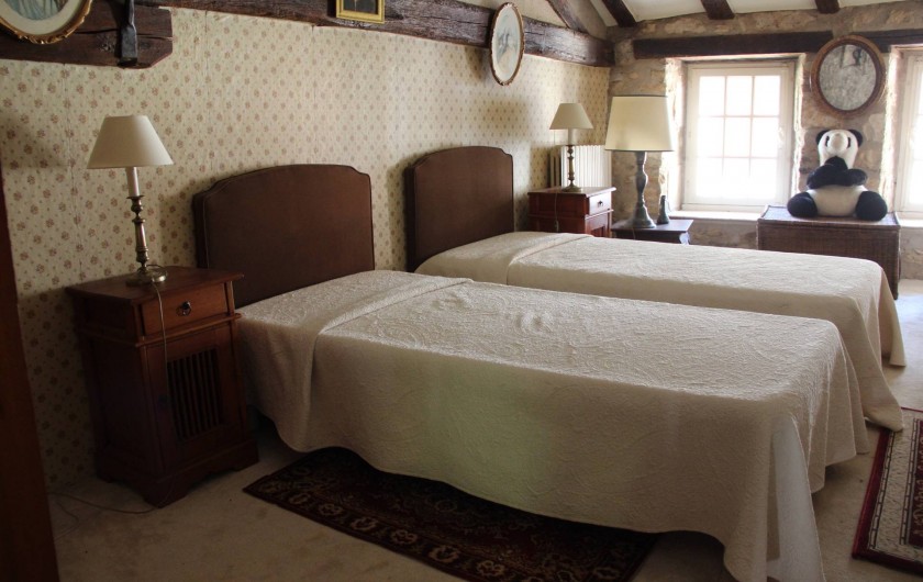 Location de vacances - Moulin à Migné-Auxances - chambre 3 : 2 lits jumeaux