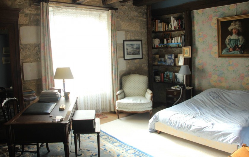 Location de vacances - Moulin à Migné-Auxances - chambre 1 rez de chaussée 1 lit double