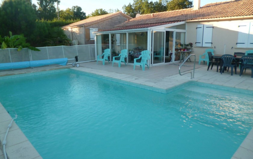 Location de vacances - Chambre d'hôtes à Donzac - La Piscine chauffée du 15 Mai au 15 Septembre