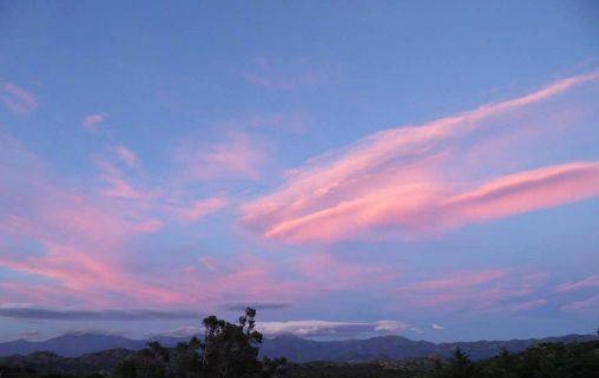 Location de vacances - Bungalow - Mobilhome à Saint-Florent - Coucher de soleil à la Canardière