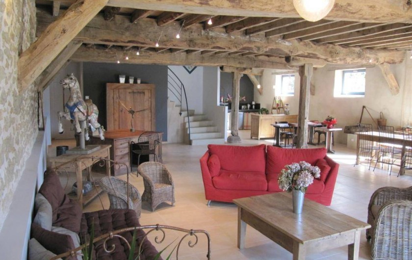 Location de vacances - Gîte à Roussennac - Pièce à vivre maison d'hôtes