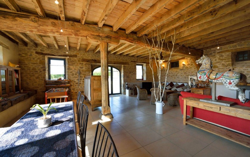 Location de vacances - Gîte à Roussennac - Pièce à vivre maison d'hôtes