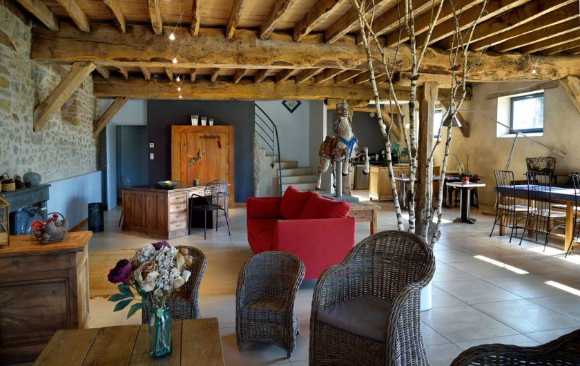 Location de vacances - Gîte à Roussennac - Salon maison d'hôtes