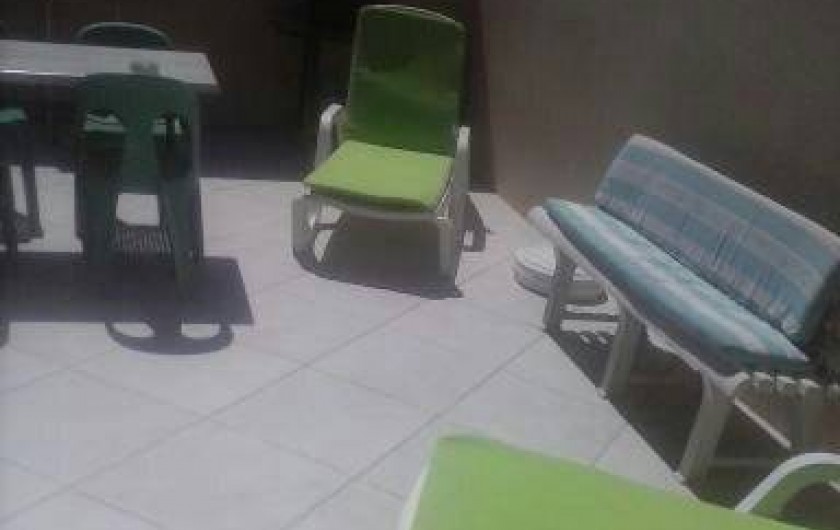 Location de vacances - Studio à Sainte-Maxime - Terrasse barbecue   Vue Mer