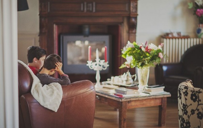 Location de vacances - Chambre d'hôtes à Salies-de-Béarn - la cheminée...