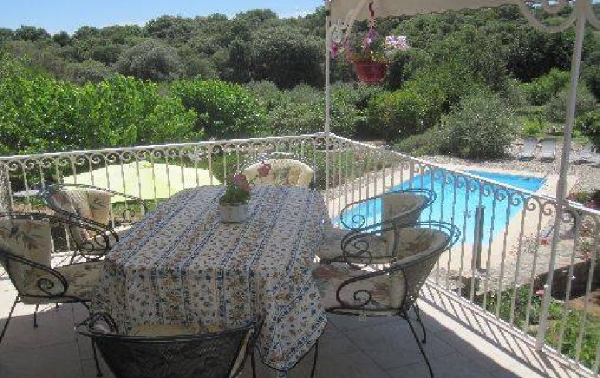 Location de vacances - Chambre d'hôtes à Les Vans - Terrasse