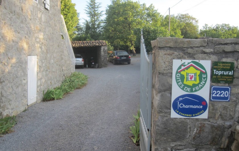 Location de vacances - Chambre d'hôtes à Les Vans - Entrée