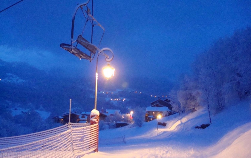 Location de vacances - Appartement à Villaroger - Village de nuit