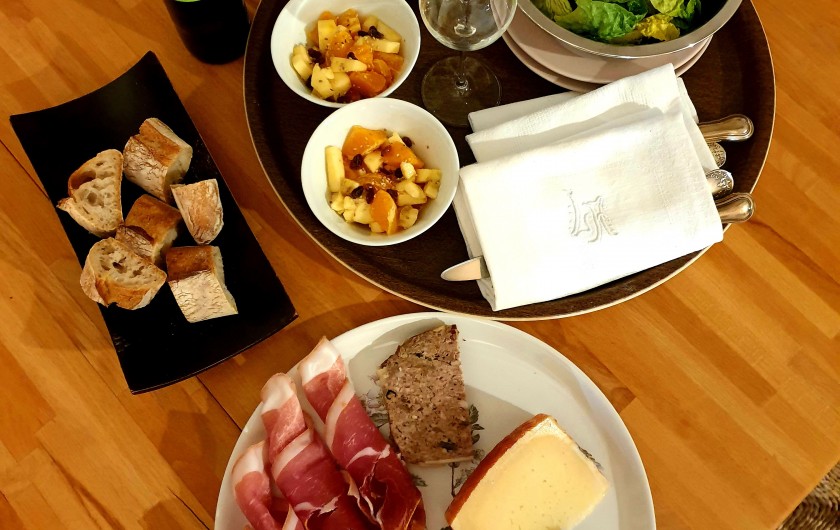 Location de vacances - Chambre d'hôtes à Tautavel - Dîner "sur le pouce"