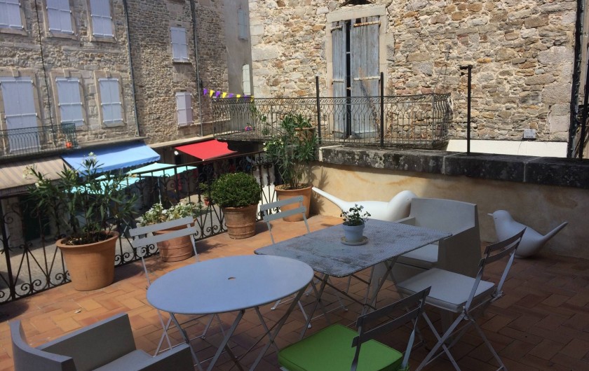 Location de vacances - Gîte à Les Vans - terrasse 