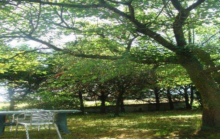 Location de vacances - Appartement à Saint-Alban-Auriolles - Jardin de la location du 1er étage