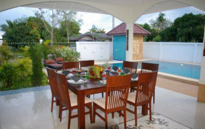 Location de vacances - Maison - Villa à Phe - Table near swimming pool