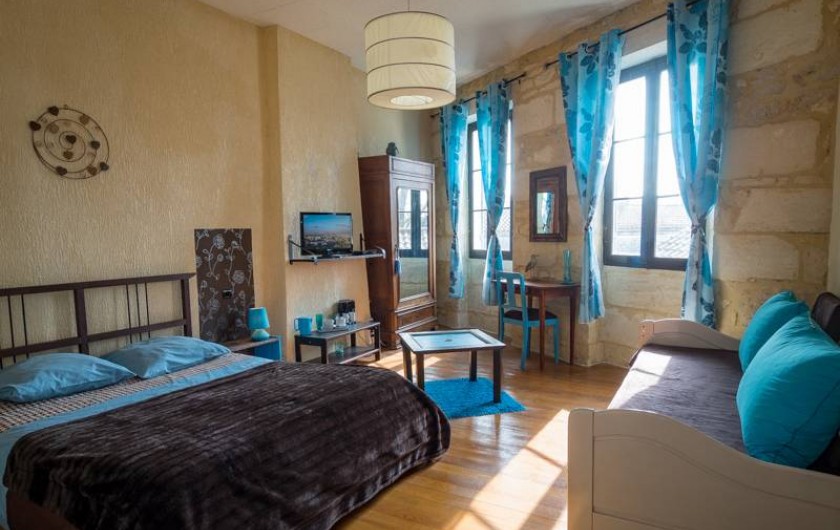 Location de vacances - Chambre d'hôtes à Saint-Yzans-de-Médoc - Chambre Bleuet