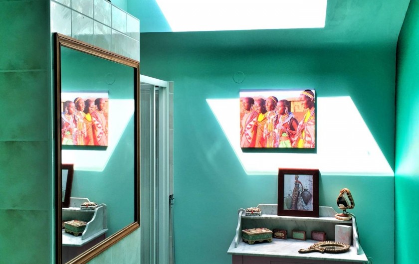 Location de vacances - Gîte à Vicq-sur-Gartempe - Salle de bains et douche italienne