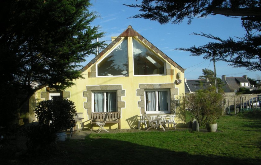 Location de vacances - Villa à Portsall - Face à la mer, toutes fenêtres ont vue sur mer !