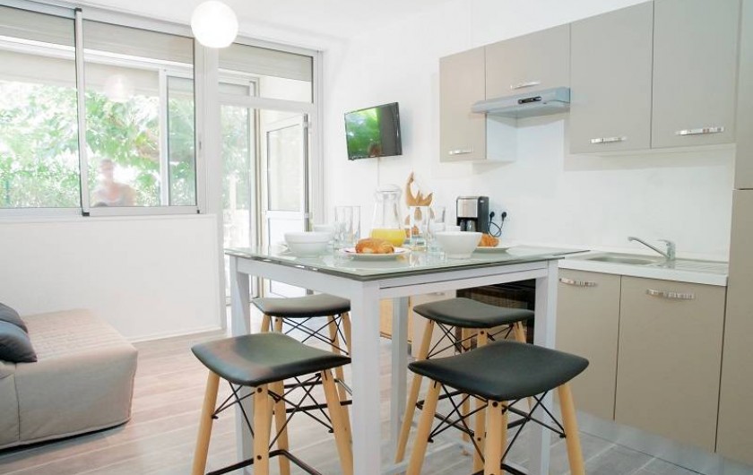 Location de vacances - Appartement à Le Grau-du-Roi - Appartement rdc de la résidence jusqu'à 6 personnes (climatisé)