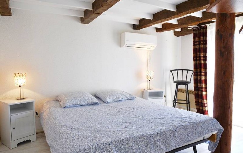 Location de vacances - Appartement à Le Grau-du-Roi - La chambre du duplex (climatisée)