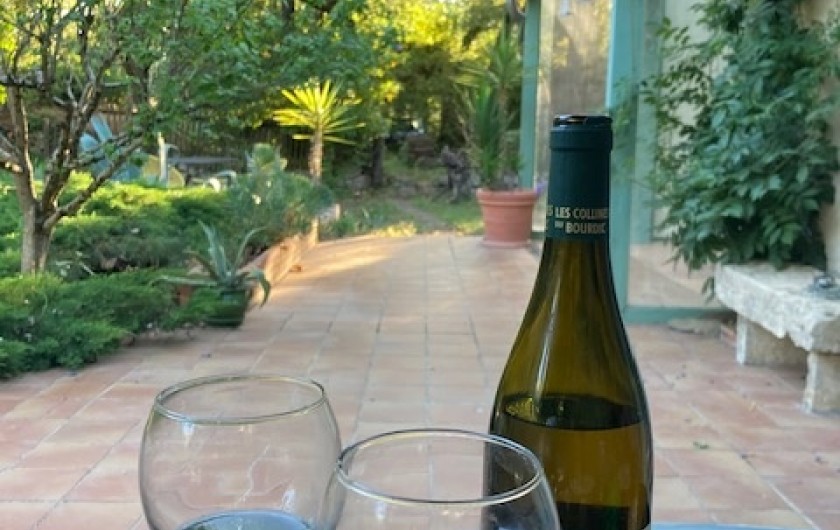 Location de vacances - Maison - Villa à Arpaillargues-et-Aureillac - terrasse sud