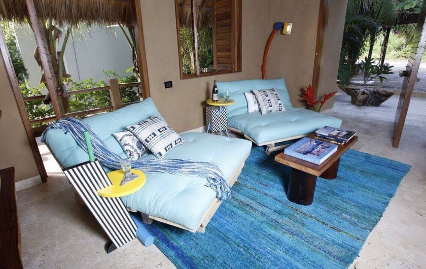 Location de vacances - Chambre d'hôtes à Puerto Escondido - Salon du petit appartement