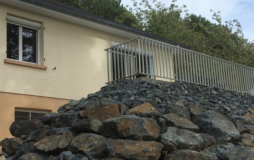 Location de vacances - Gîte à Fécamp - Terrasse vue du bas