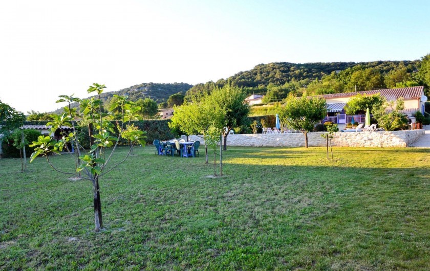 Location de vacances - Villa à Saint-Martin-d'Ardèche - le verger pour les enfants y jouer