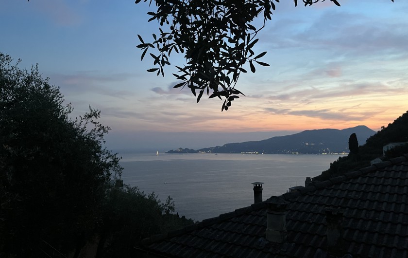 Location de vacances - Villa à Zoagli - Couche de soleil de la terrasse