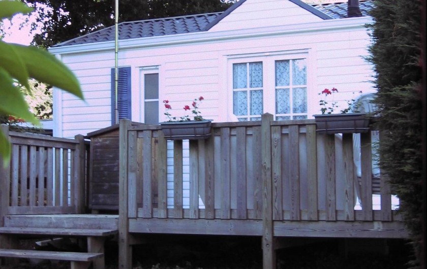 Location de vacances - Bungalow - Mobilhome à Carnac - Mobil-home vu de face