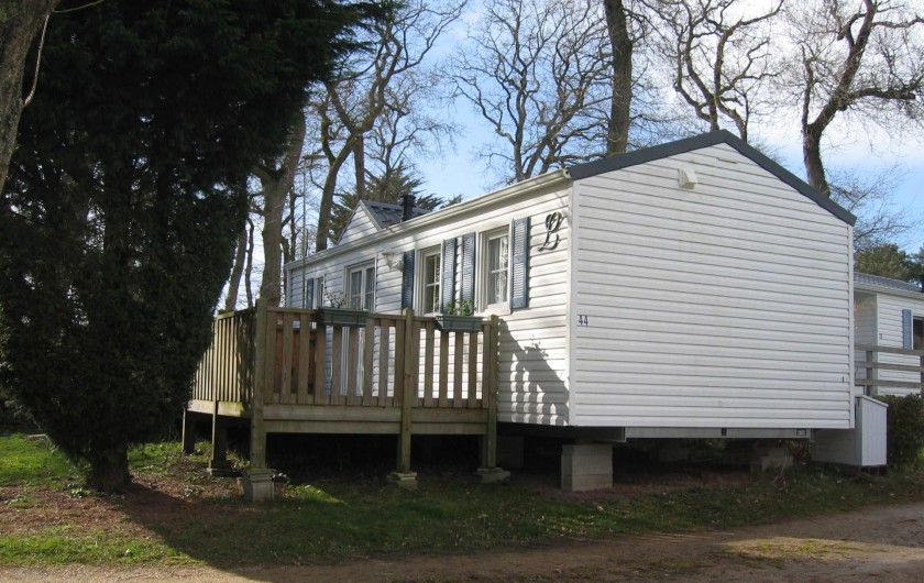 Location de vacances - Bungalow - Mobilhome à Carnac - Mobil-hoe vu de côté
