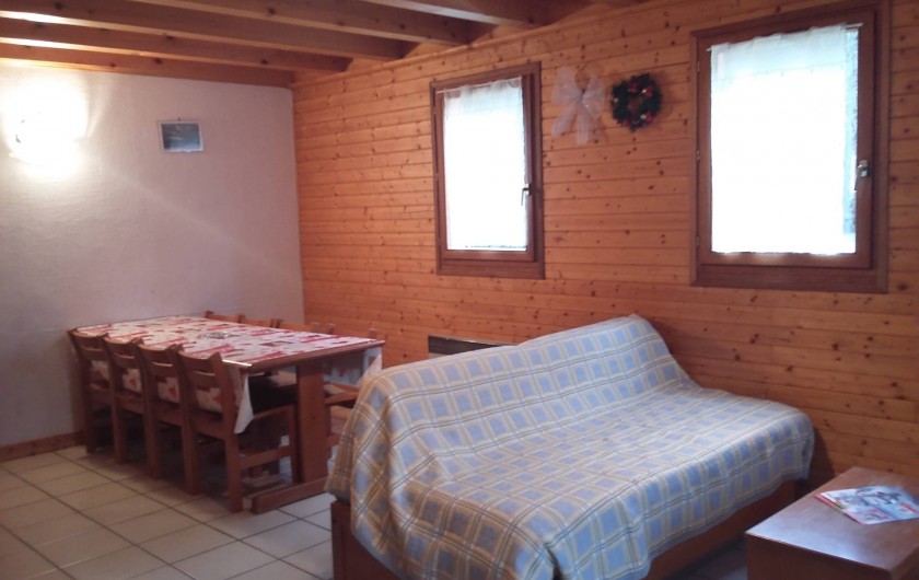 Location de vacances - Chalet à Lescheraines - Salon salle à manger