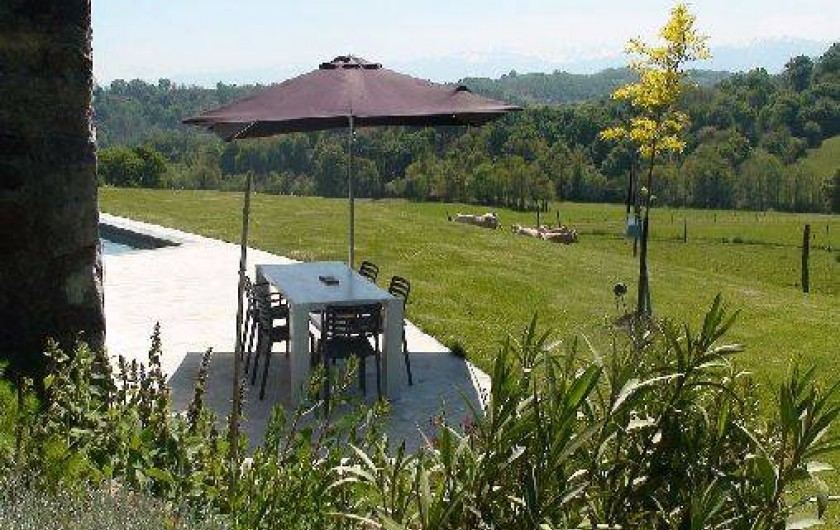 Location de vacances - Gîte à Lucq-de-Béarn - Terrasse plein sud
