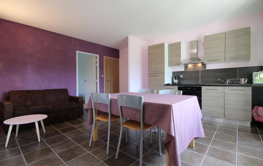 Location de vacances - Gîte à Châtillon-en-Bazois - Salon / cuisine appartement 3