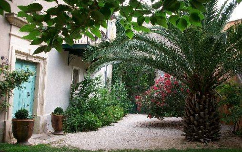 Location de vacances - Chambre d'hôtes à Fabrègues - Jardin intérieur.