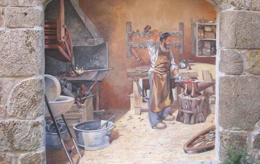 Location de vacances - Gîte à Meyras - Le forgeron (6 autres scènes de vie à découvrir)