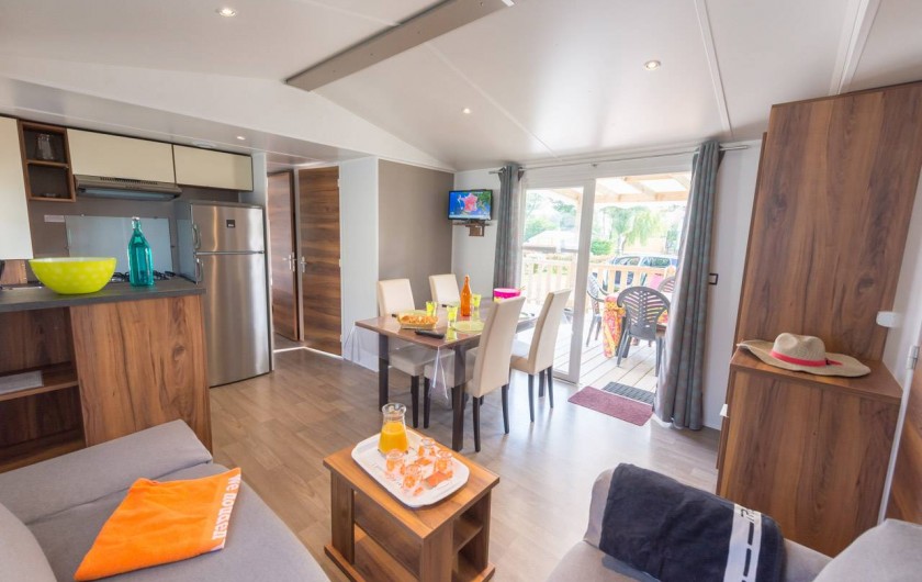 Location de vacances - Camping à Guérande - Mobil-home LUXE 3 chambres 2 salles de bains 2wc