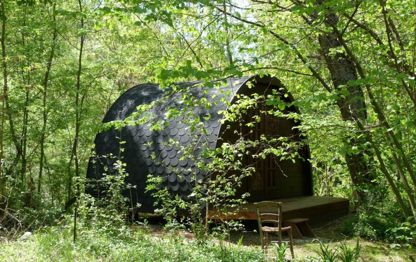 Location de vacances - Gîte à Mollans-sur-Ouvèze - Le Bungalow  au printemps