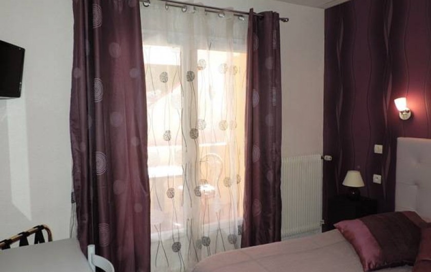 Location de vacances - Hôtel - Auberge à Saint-Paul-de-Fenouillet - chambre avec logia