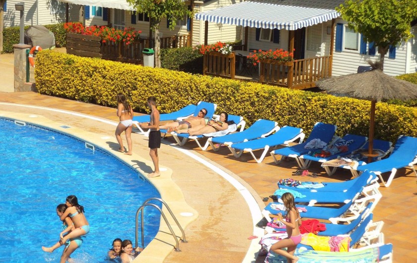 Location de vacances - Bungalow - Mobilhome à Blanes - Camping Piscine 
