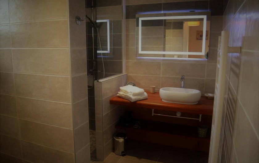 Location de vacances - Gîte à Esclottes - Salle d'eau avec douche et w.c