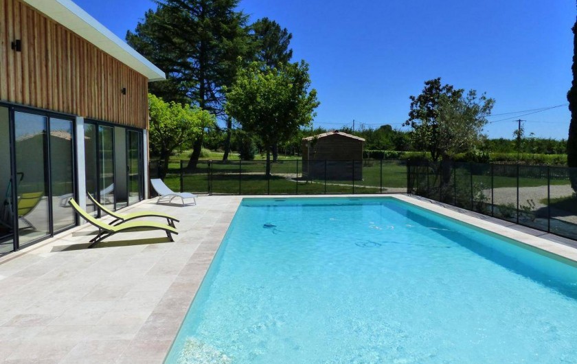 Location de vacances - Gîte à Esclottes - Piscine et pool house