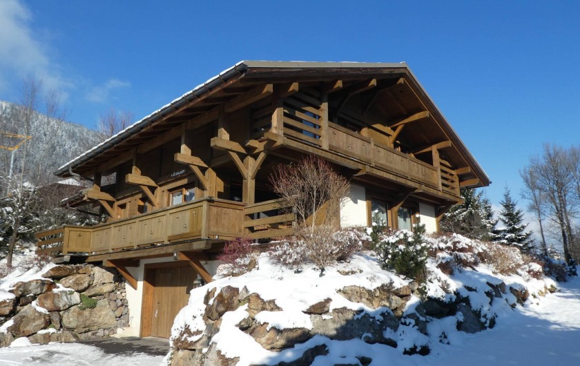 Location de vacances - Chalet à Megève - le Solaret en hiver