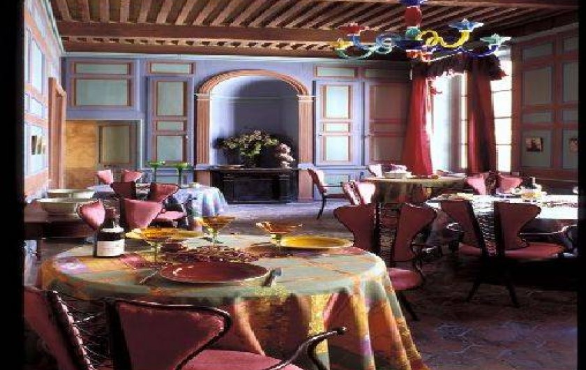 Location de vacances - Château - Manoir à Bourg-Saint-Andéol - salle a manger 