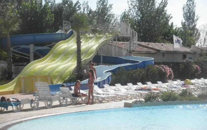 Location de vacances - Camping à Vias - Toboggans aquatiques.