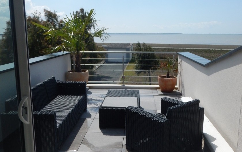 Location de vacances - Villa à Manhattan - Terrasse vue mer