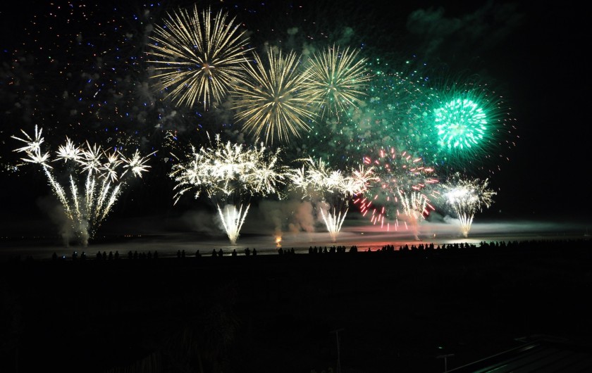 Location de vacances - Villa à Manhattan - Feu d'artifice face à la villa